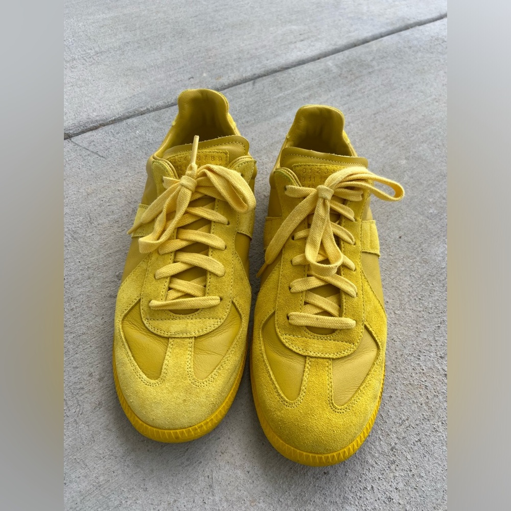 Maison Margiela yellow replica sneakers
